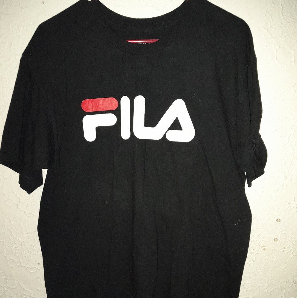 Fila Black T-Shirt with Logo